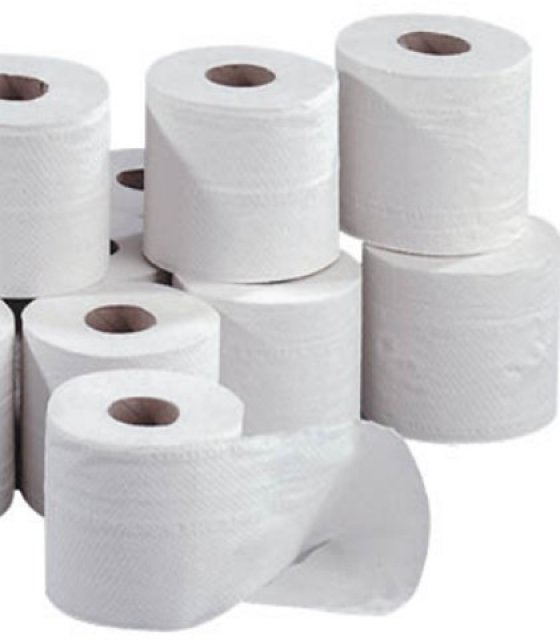 Toilettenpapier 64 Rollen 2 lagig weiß